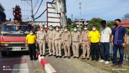 ทน.แม่สอด เข้าร่วมโครงการ “ตรวจสอบ ปรับปรุง จัดระเบียบสายสื่อสาร ป้องกันเหตุอัคคีภัย”