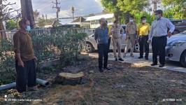 ทน.แม่สอด ลงพื้นที่ติดตามการปรับปรุงที่จอดรถและภูมิทัศน์เทศบาลนครแม่สอด