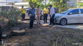 ทน.แม่สอด ลงพื้นที่ติดตามการปรับปรุงที่จอดรถและภูมิทัศน์เทศบาลนครแม่สอด