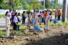 ทน.แม่สอด ร่วมกิจกรรมหว่านเมล็ดพันธุ์ปอเทือง หน้าโรงเรียนเทศบาลเฉลิมพระเกียรติสมเด็จพระเทพรัตนราชสุดา ฯ สยามบรมราชกุมารี สังกัดเทศบาลนครแม่สอด 