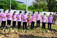ทน.แม่สอด ร่วมกิจกรรมหว่านเมล็ดพันธุ์ปอเทือง หน้าโรงเรียนเทศบาลเฉลิมพระเกียรติสมเด็จพระเทพรัตนราชสุดา ฯ สยามบรมราชกุมารี สังกัดเทศบาลนครแม่สอด 