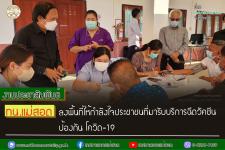 ทน.แม่สอด ลงพื้นที่ให้กำลังใจประชาชนที่มารับบริการฉีดวัคซีนป้องกัน โควิด-19