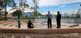 ทน.แม่สอด ลงพื้นที่ติดตามความคืบหน้างานก่อสร้างพระตำหนัก  สมเด็จพระนเรศวรมหาราช และศาลหลักเมือง