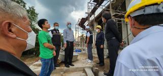 ทน.แม่สอด ลงพื้นที่ติดตามความคืบหน้างานก่อสร้างพระตำหนัก  สมเด็จพระนเรศวรมหาราช และศาลหลักเมือง