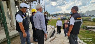 ทน.แม่สอด ลงพื้นที่ติดตามความคืบหน้างานก่อสร้างพระตำหนัก  สมเด็จพระนเรศวรมหาราช และศาลหลักเมือง