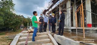 ทน.แม่สอด ลงพื้นที่ติดตามความคืบหน้างานก่อสร้างพระตำหนัก  สมเด็จพระนเรศวรมหาราช และศาลหลักเมือง