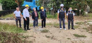 ทน.แม่สอด ลงพื้นที่ติดตามความคืบหน้างานก่อสร้างพระตำหนัก  สมเด็จพระนเรศวรมหาราช และศาลหลักเมือง