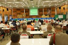 ทน.แม่สอด จัดฝึกอบรมคณะกรรมการประจำหน่วยเลือกตั้งเจ้าหน้าที่รักษาความปลอดภัยประจำที่เลือกตั้งและอสม.