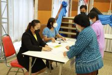 ทน.แม่สอด จัดฝึกอบรมคณะกรรมการประจำหน่วยเลือกตั้งเจ้าหน้าที่รักษาความปลอดภัยประจำที่เลือกตั้งและอสม.