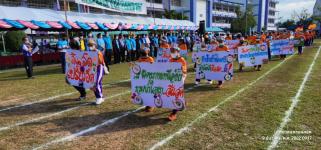 ทน.แม่สอด จัดแข่งขันกีฬาสีโรงเรียนเทศบาลวัดบุญญาวาส ประจำปีการศึกษา 2565 