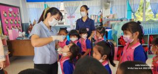 ทน.แม่สอด จัดกิจกรรมการรณรงค์หยอดวัคซีนโปลิโอ ประจำปี 2565 (ครั้งที่ 2) ในเขตเทศบาลนครแม่สอด