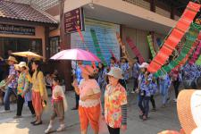 เทศบาลนครแม่สอด จัดขบวนแห่สงกรานต์ ประจำปี 2561 เพื่อสืบสานประเพณีและวัฒนธรรมอันดีงามของไทย 16 เมษายน 2561