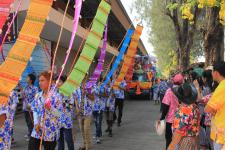 เทศบาลนครแม่สอด จัดขบวนแห่สงกรานต์ ประจำปี 2561 เพื่อสืบสานประเพณีและวัฒนธรรมอันดีงามของไทย 16 เมษายน 2561