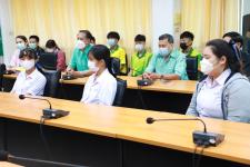 ทน.แม่สอด มอบโอวาทคณะนักกีฬาวอลเล่ย์บอล โรงเรียนเทศบาลวัดมณีไพรสณฑ์ 