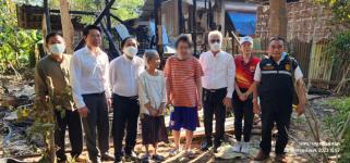 ทน.แม่สอด ลงพื้นที่เยี่ยมผู้ประสบเหตุอัคคีภัย ณ บ้านเลขที่ 39/3 ชุมชนสองแคว 2 เทศบาลนครแม่สอด