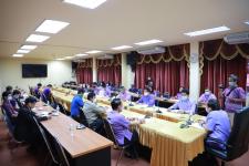 ทน.แม่สอด ร่วมประชุมปรึกษาหารือเกี่ยวกับการขุดเจาะถนนคอนกรีตและท่อแขวนสะพานในเขตเทศบาลนครแม่สอด