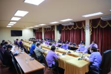 ทน.แม่สอด ร่วมประชุมปรึกษาหารือเกี่ยวกับการขุดเจาะถนนคอนกรีตและท่อแขวนสะพานในเขตเทศบาลนครแม่สอด