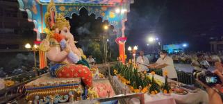 ทน.แม่สอด ร่วมงานเฉลิมฉลองครบรอบ 12 ปี เทวาลัยวงเวียนพระพิฆเนศวร