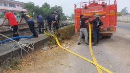 ทน.แม่สอด ลงพื้นที่ดำเนินการเปิดทางน้ำไหล สะพานหลังโรงเรียนเทศบาลวัดมณีไพรสณฑ์ 