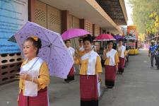 เทศบาลนครแม่สอด จัดขบวนแห่สงกรานต์ ประจำปี 2561 เพื่อสืบสานประเพณีและวัฒนธรรมอันดีงามของไทย 16 เมษายน 2561