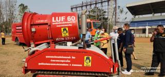 ทน.แม่สอด ปฏิบัติการฉีดพ่นละอองน้ำ เพื่อลดปริมาณฝุ่นละออง PM 2.5 ในอากาศ