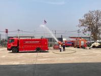 ทน.แม่สอด ปฏิบัติการฉีดพ่นละอองน้ำ เพื่อลดปริมาณฝุ่นละออง PM 2.5 ในอากาศ