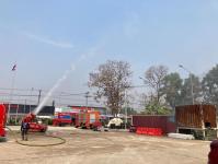 ทน.แม่สอด ปฏิบัติการฉีดพ่นละอองน้ำ เพื่อลดปริมาณฝุ่นละออง PM 2.5 ในอากาศ