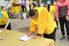 ทน.แม่สอด จัดกิจกรรมจิตอาสาพัฒนาวัดเนื่องในวันมาฆบูชา