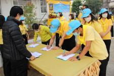 ทน.แม่สอด จัดกิจกรรมจิตอาสาพัฒนาวัดเนื่องในวันมาฆบูชา