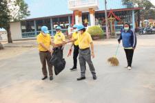 ทน.แม่สอด จัดกิจกรรมจิตอาสาพัฒนาวัดเนื่องในวันมาฆบูชา