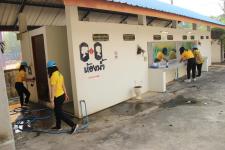 ทน.แม่สอด จัดกิจกรรมจิตอาสาพัฒนาวัดเนื่องในวันมาฆบูชา