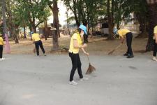 ทน.แม่สอด จัดกิจกรรมจิตอาสาพัฒนาวัดเนื่องในวันมาฆบูชา