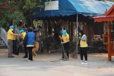 ทน.แม่สอด จัดกิจกรรมจิตอาสาพัฒนาวัดเนื่องในวันมาฆบูชา