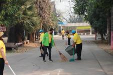 ทน.แม่สอด จัดกิจกรรมจิตอาสาพัฒนาวัดเนื่องในวันมาฆบูชา