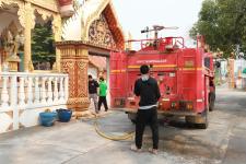 ทน.แม่สอด จัดกิจกรรมจิตอาสาพัฒนาวัดเนื่องในวันมาฆบูชา