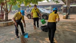 ทน.แม่สอด จัดกิจกรรมจิตอาสาพัฒนาวัดเนื่องในวันมาฆบูชา ประจำปี 2566