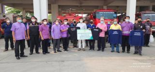 ทน.แม่สอด ร่วมกับ นายอัครเดช ตาสะหลี บริษัทแม่สอดฟรีโซน จำกัด  สนับสนุนมอบชุดทำงาน เพื่อสนับสนุนการทำงานและเป็นขวัญกำลังใจบุคลกร                 