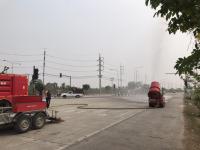 ทน.แม่สอด ดำเนินการฉีดล้างถนนและพ่นละอองน้ำ เพื่อลดปัญหาฝุ่นละออง (PM2.5) เขตเทศบาลนครแม่สอด วันอาทิตย์ ที่ 12 มีนาคม 2566 