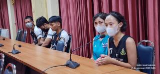 ทน.แม่สอด มอบโอวาทคณะนักกีฬา โรงเรียนกีฬาเทศบาลนครแม่สอด เพื่อเข้ารวมการแข่งขันกีฬาเยาวชนแห่งชาติ ครั้งที่ 38 นครสวรรค์เกมส์ 