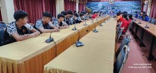 ทน.แม่สอด มอบโอวาทคณะนักกีฬา โรงเรียนกีฬาเทศบาลนครแม่สอด เพื่อเข้ารวมการแข่งขันกีฬาเยาวชนแห่งชาติ ครั้งที่ 38 นครสวรรค์เกมส์ 