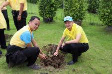 เทศบาลนครแม่สอด จัดกิจกรรมจิตอาสาปลูก “ต้นรวงผึ้ง” ต้นไม้มงคลด้วยหัวใจเฉลิมพระเกียรติ