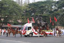 ทน.แม่สอด ร่วมพิธีอัญเชิญพระบรมรูปหล่อสมเด็จพระเจ้าตากสินมหาราช (ทรงม้า) ประดิษฐาน ณ วงเวียนแยกอุ้มผาง อำเภอแม่สอด จังหวัดตาก
