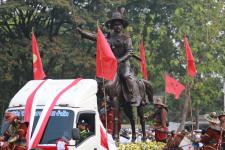 ทน.แม่สอด ร่วมพิธีอัญเชิญพระบรมรูปหล่อสมเด็จพระเจ้าตากสินมหาราช (ทรงม้า) ประดิษฐาน ณ วงเวียนแยกอุ้มผาง อำเภอแม่สอด จังหวัดตาก