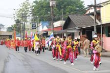 ทน.แม่สอด ร่วมพิธีอัญเชิญพระบรมรูปหล่อสมเด็จพระเจ้าตากสินมหาราช (ทรงม้า) ประดิษฐาน ณ วงเวียนแยกอุ้มผาง อำเภอแม่สอด จังหวัดตาก