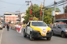 ทน.แม่สอด ร่วมพิธีอัญเชิญพระบรมรูปหล่อสมเด็จพระเจ้าตากสินมหาราช (ทรงม้า) ประดิษฐาน ณ วงเวียนแยกอุ้มผาง อำเภอแม่สอด จังหวัดตาก