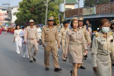 ทน.แม่สอด ร่วมพิธีอัญเชิญพระบรมรูปหล่อสมเด็จพระเจ้าตากสินมหาราช (ทรงม้า) ประดิษฐาน ณ วงเวียนแยกอุ้มผาง อำเภอแม่สอด จังหวัดตาก