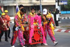 ทน.แม่สอด ร่วมพิธีอัญเชิญพระบรมรูปหล่อสมเด็จพระเจ้าตากสินมหาราช (ทรงม้า) ประดิษฐาน ณ วงเวียนแยกอุ้มผาง อำเภอแม่สอด จังหวัดตาก