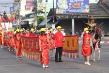 ทน.แม่สอด ร่วมพิธีอัญเชิญพระบรมรูปหล่อสมเด็จพระเจ้าตากสินมหาราช (ทรงม้า) ประดิษฐาน ณ วงเวียนแยกอุ้มผาง อำเภอแม่สอด จังหวัดตาก