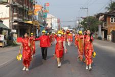 ทน.แม่สอด ร่วมพิธีอัญเชิญพระบรมรูปหล่อสมเด็จพระเจ้าตากสินมหาราช (ทรงม้า) ประดิษฐาน ณ วงเวียนแยกอุ้มผาง อำเภอแม่สอด จังหวัดตาก