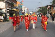 ทน.แม่สอด ร่วมพิธีอัญเชิญพระบรมรูปหล่อสมเด็จพระเจ้าตากสินมหาราช (ทรงม้า) ประดิษฐาน ณ วงเวียนแยกอุ้มผาง อำเภอแม่สอด จังหวัดตาก